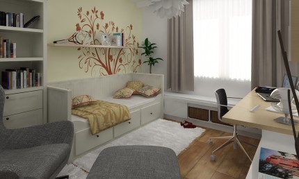 Detská izba v kombinácií moderného dizajnu a vintage / Martin