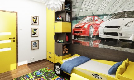 Projekt detskej izby s autíčkovou posteľou / Bratislava