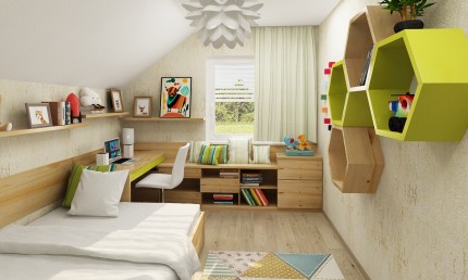 Detská izba zo smrekového dreva / Myjava