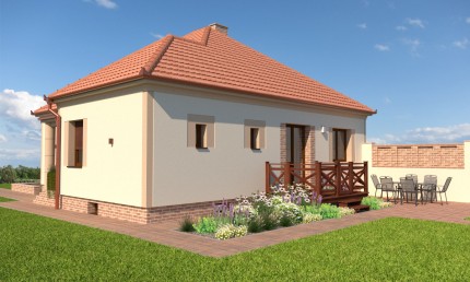 Návrh rekonštrukcie staršej fasády rodinného domu / Zlaté Moravce 
