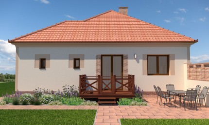 Návrh rekonštrukcie staršej fasády rodinného domu / Zlaté Moravce 