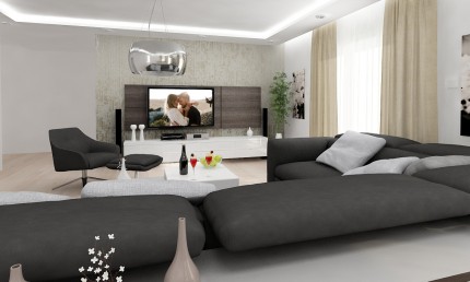 Návrh modernej obývačky / Tomčany