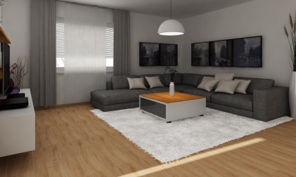 Návrh modernej obývačky v rodinnom dome / Martin
