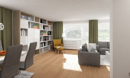 Projekt modernej obývačky / Rusovce