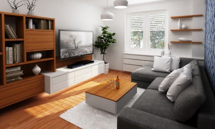 Vizualizácie menšej obývačky / Zvolen